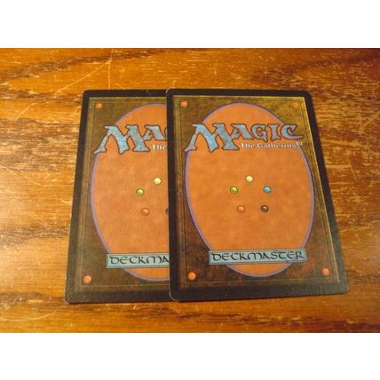 Magic The Gathering, MTG, 2-Cards, 1996, BOOMERANG, ex+