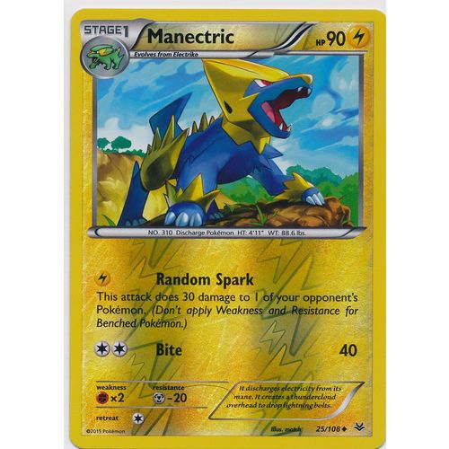 Pokemon Roaring Skies #25/108 Manectric Rev Holo
