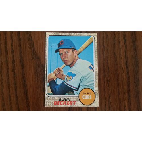 1968 Topps Card # 101 Glenn Beckert Poor (1) Chicago Cubs