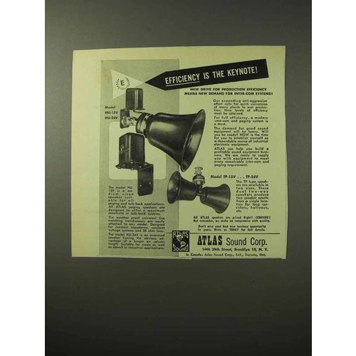 1950 Atlas HU-15V, HU-24V Inter-Com System Ad