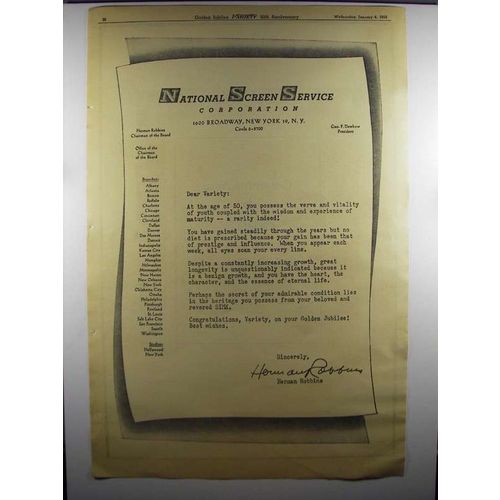 1956 National Screen Service Corporation Ad