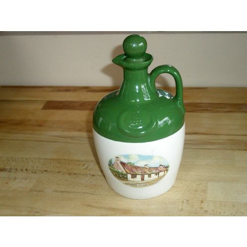 Vintage Scottish Robbie Burn's Cottage Whisky Flagon / Jug