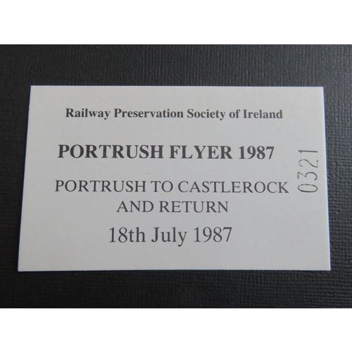 Railway Preservation Society of Ireland Portrush Flyer 1987 Ticket #14