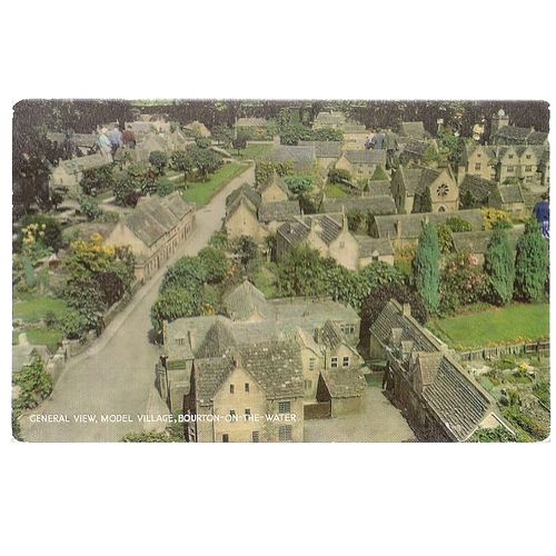 MODEL VILLAGE, BOURTON-ON-THE-WATER, Gloucestershire unused postcard (b) #