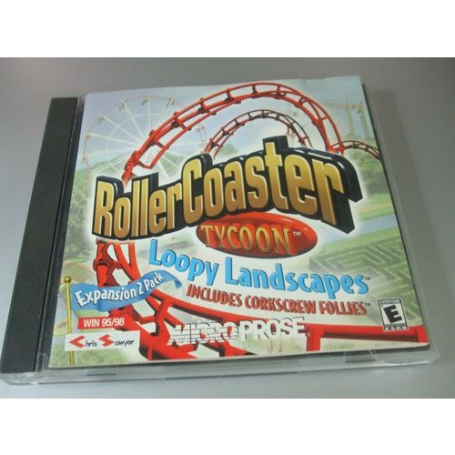 RollerCoaster Tycoon: Loopy Landscapes & Corkscrew Follies (PC, 2000)
