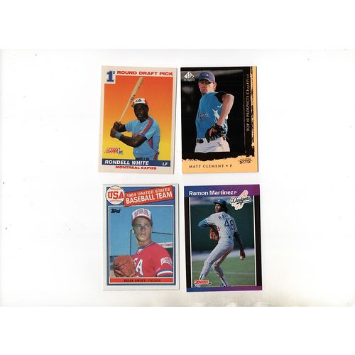 (150) Card 1980's - 2000's Baseball card Rookie Lot NM - Mint P1275