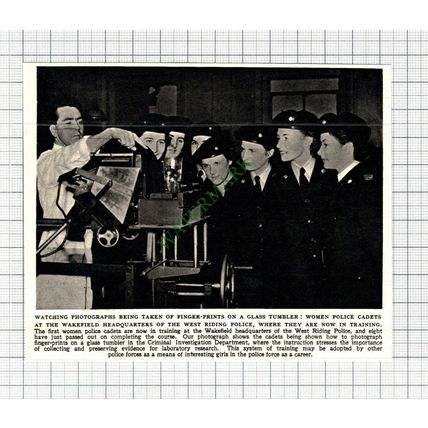 C7997) Wakefield Headquarters West Riding Police - 1952 Cutting