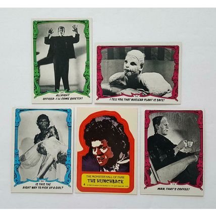 1980 "You'll Die Laughing" 4 Cards plus 1 Sticker in NM Condition "You Pick Lot"