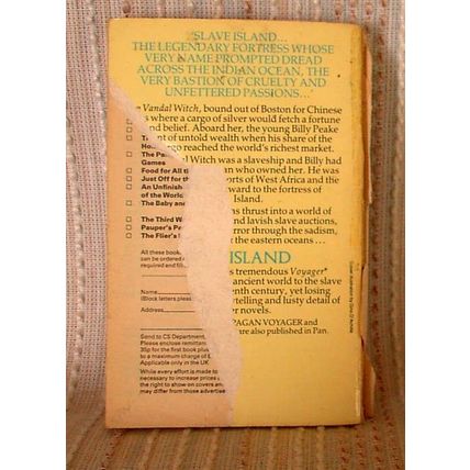 SLAVE ISLAND, Simon Finch, UK pb 1984