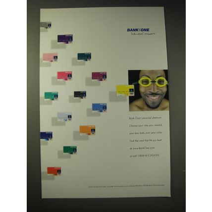 2003 Bank One Advertisement - Bank One's personal platinum