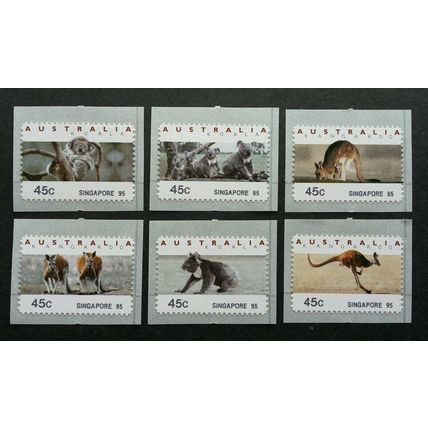 Australia Koala Kangaroo Singapore 1995 (stamp) MNH *counter print