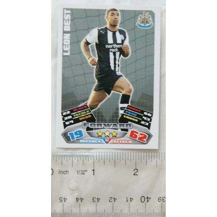 2011/12 Topps Match Attax Trading Card - Leon Best, Newcastle United