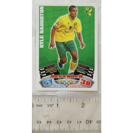 2011/12 Topps Match Attax Trading Card - Kyle Naughton, Norwich City