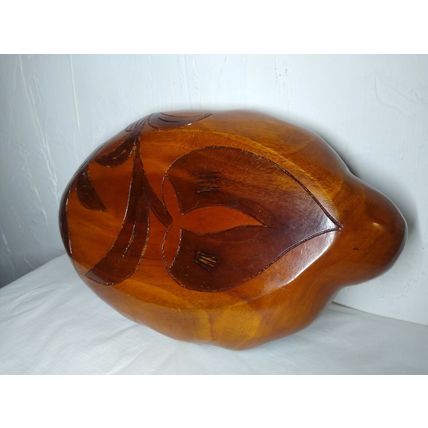 St. Maarten Wooden Tray for Serving; Chips, Candy, Decor - Unique Carved!