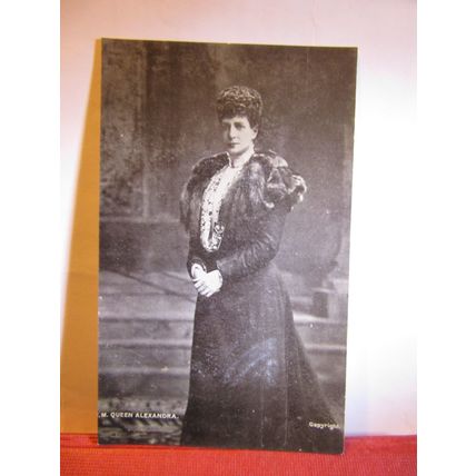 QUEEN ALEXANDRA, WIFE OF KING EDWARD Vll antique postcard RP by G. D. & D #