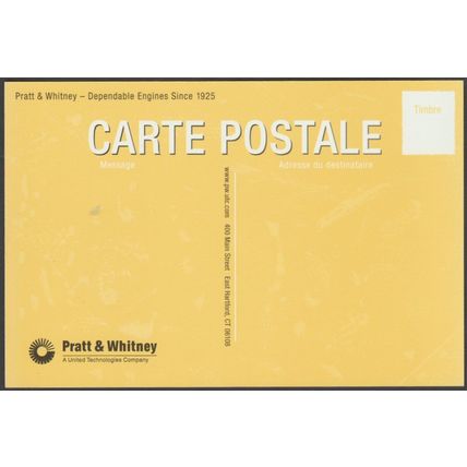 Pratt & Whitney, Centenaire, Paris Le Bourget, 2009 - Pratt & Whitney Postcard