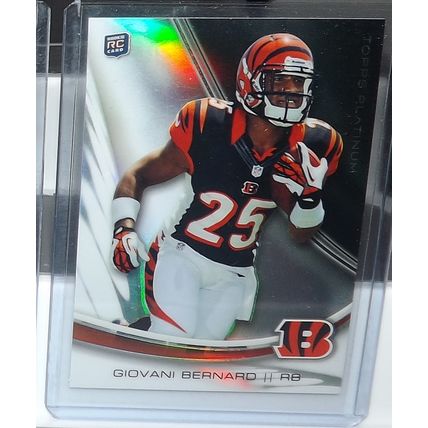 2013 Topps Platinum GIOVANI BERNARD (Bengals) Refractor Rookie Card #115