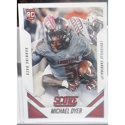 2015 Panini Score MICHAEL DYER (Louisville/Raiders) Rookie Card #377