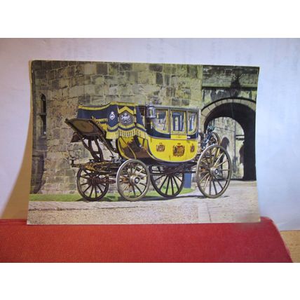 THE STATE COACH, ALNWICK CASTLE, NORTHUMBERLAND unused postcard English Life =