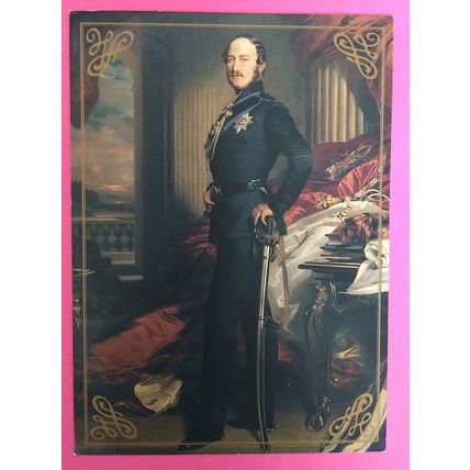 Prince Albert 7 x 5 ins portrait info card