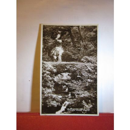 BLARANNICH FALLS & GENERAL WADE'S BRIDGE?, CALLANDER unused postcard RP=