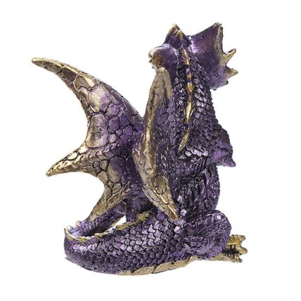 Enchanted Nightmare Dragon Figurine Purple Red Blue