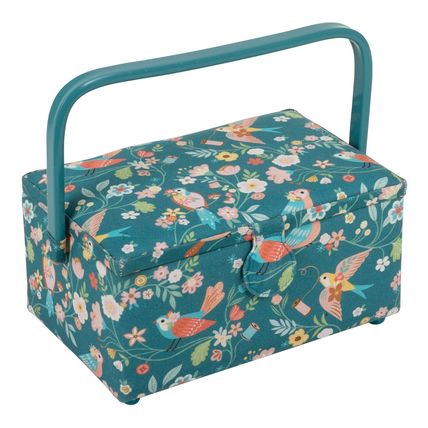 HobbyGift Sewing Box (M) Bird Aviary Storage Sewing Haberdashery Craft