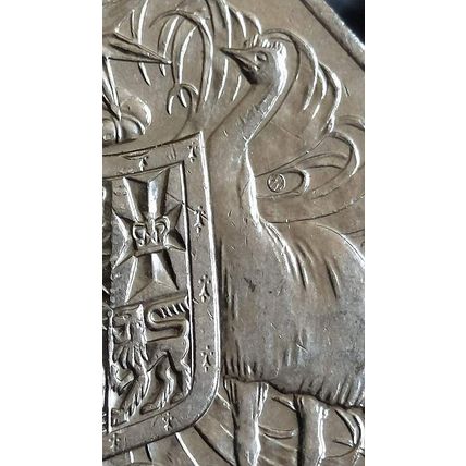 Australia 2014 50c Coat of Arms 'Crop Circle' Variety - Circulated