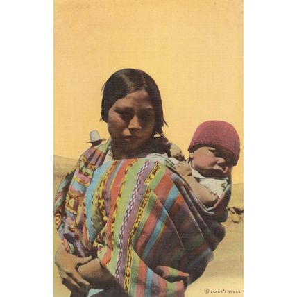 Indian Mother San Cristobal Totonicapan Guatemala Postcard