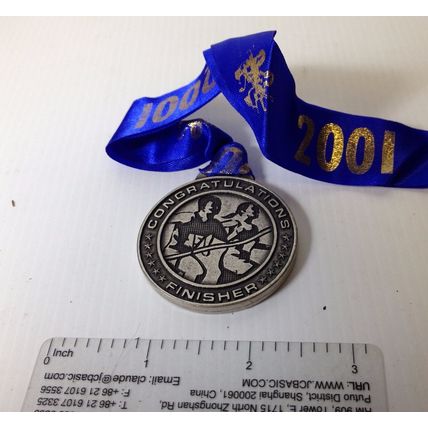 Chudleigh road race 2001 finished run medal ???
