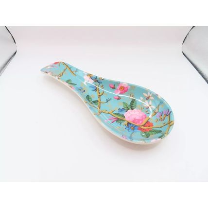 Blossom Melamine Spoon & Teabag Holder Set Kitchen Household Gift Home