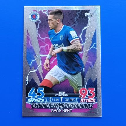 Match Attax SPFL 2022-23 Ryan Kent Glasgow Rangers #319 Foil
