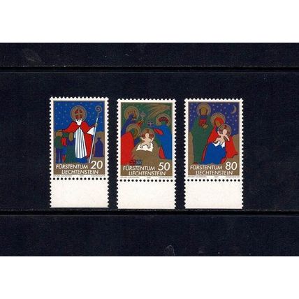 LIECHTENSTEIN 1981 CHRISTMAS SET OF 3 MINT NEVER HINGED MNH