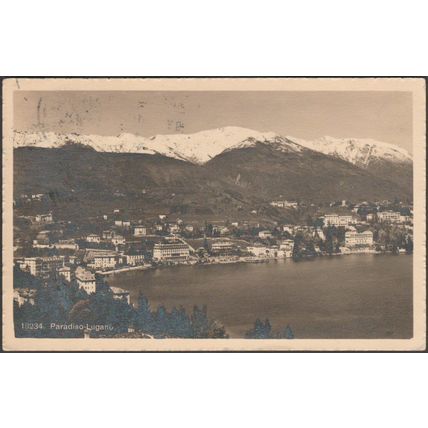 Paradiso, Lugano, 1913 - Wehrli Foto-AK