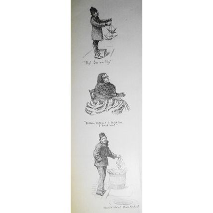 "East-side Merchants of the Sidewalk: A Pretzel Peddler". Harper's Weekly, 1891