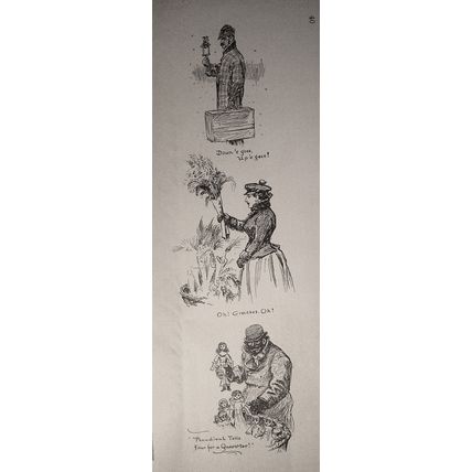 "East-side Merchants of the Sidewalk: A Pretzel Peddler". Harper's Weekly, 1891