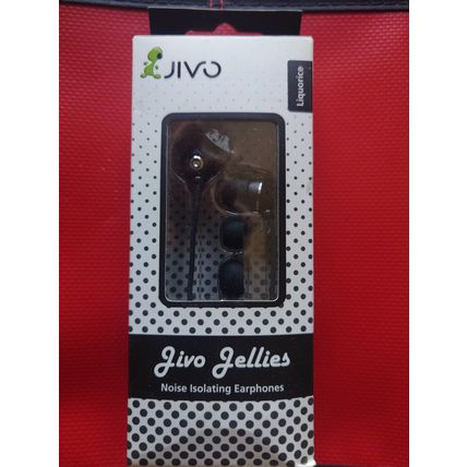 Jivo Jellies - Noise Isolating In Ear Headphones - Liquorice (Black)