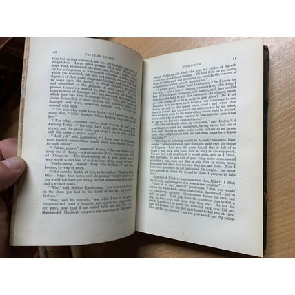 RARE* 1870 SIR WALTER SCOTT "KENILWORTH" FICTION ANTIQUE BOOK (P4)
