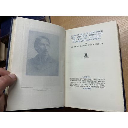RARE* 1922 ROBERT LOUIS STEVENSON VIRGINIBUS PUERISQUE etc VOL 2 BOOK (P6)