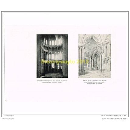 SOISSONS CATHEDRAL, SOUTH TRANSCEPT & NOTRE DAME CHALONS-SUR-MARNE, 1927
