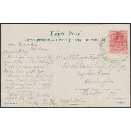 El Pantano, Barcelona-Vallvidrera, 1911 - Serie León Tarjeta Postal
