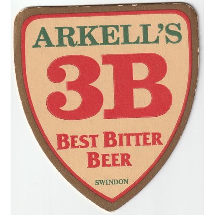 BEER MAT - ARKELLS BREWERY - 2B BITTER / 3B BEST BITTER - (Cat No 044) - (1990)