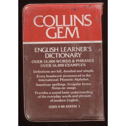 Collins Gem English Leaner's Dictionary
