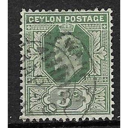 CEYLON 1910-11 EDVII 3c USED SG293