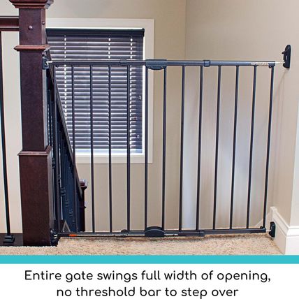 Toddleroo by North States Baby Gate for Stairs: Easy Swing & Lock Series 2 Child