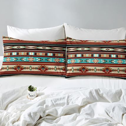 Western Bed Sheet Set Boho Aztec Bed Sheets Cowboy Cowgirl Southwestern Bedding