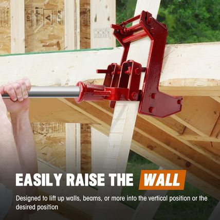 Heavy-Duty Malleable Casting Iron Wall Jack for Lifting Wall Beams Decks and Mor