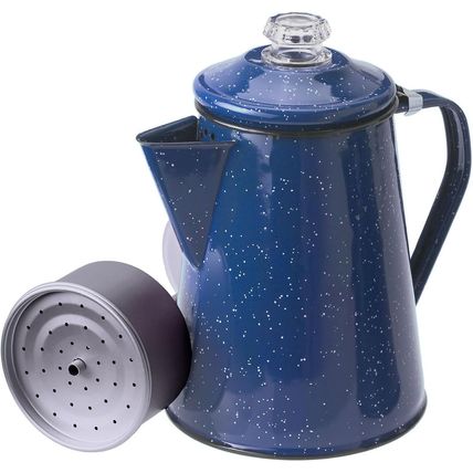 GSI Outdoors Percolator Coffee Pot | Enamelware Campfire Coffee Boiler Kettle fo