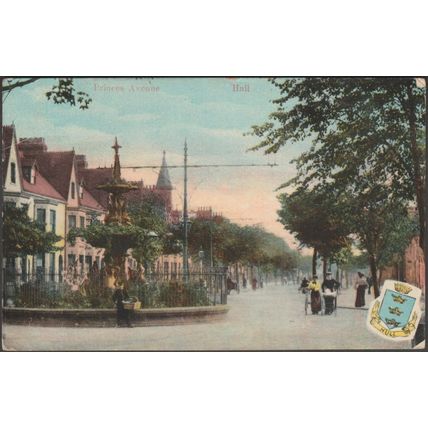 Princes Avenue, Hull, Yorkshire, 1907 - Milton Postcard