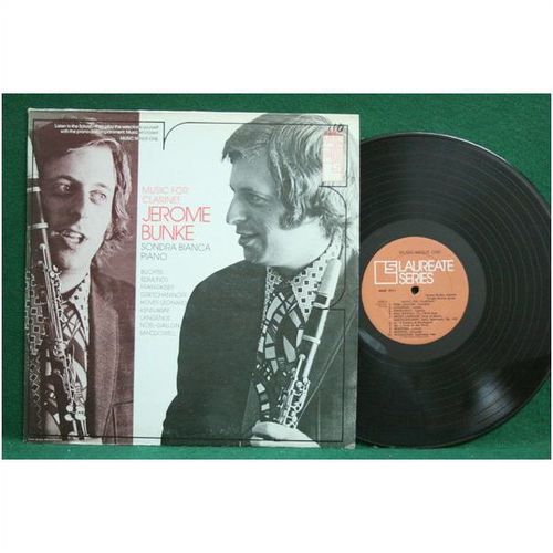 Jerome Bunke/Sondra Bianca - Music for Clarinet - MMO 8011 - EX-